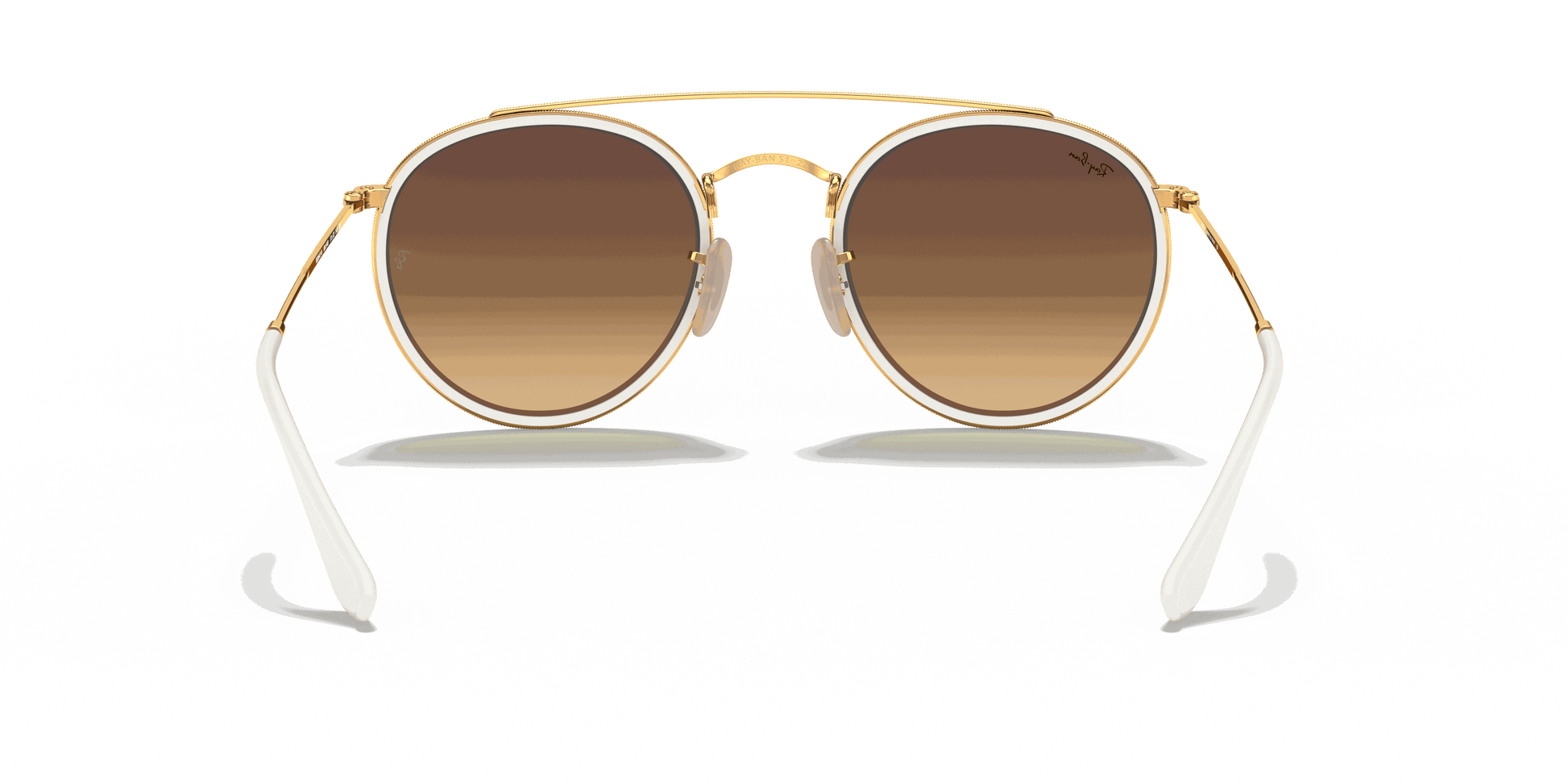 [Blue Flash Lenses, Polished Arista Gold Frame]