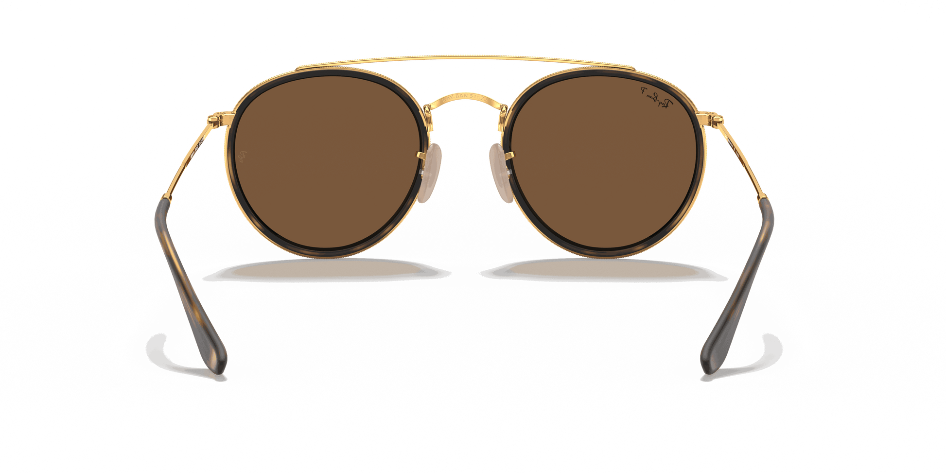 [B-15 Brown Lenses, Polished Arista Gold Frame]