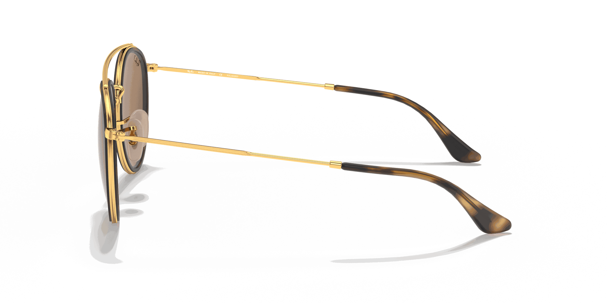 [B-15 Brown Lenses, Polished Arista Gold Frame]