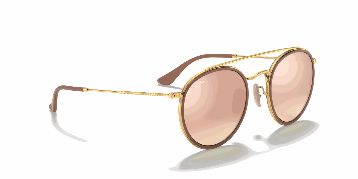 [Brown Lenses, Polished Arista Gold Frame]