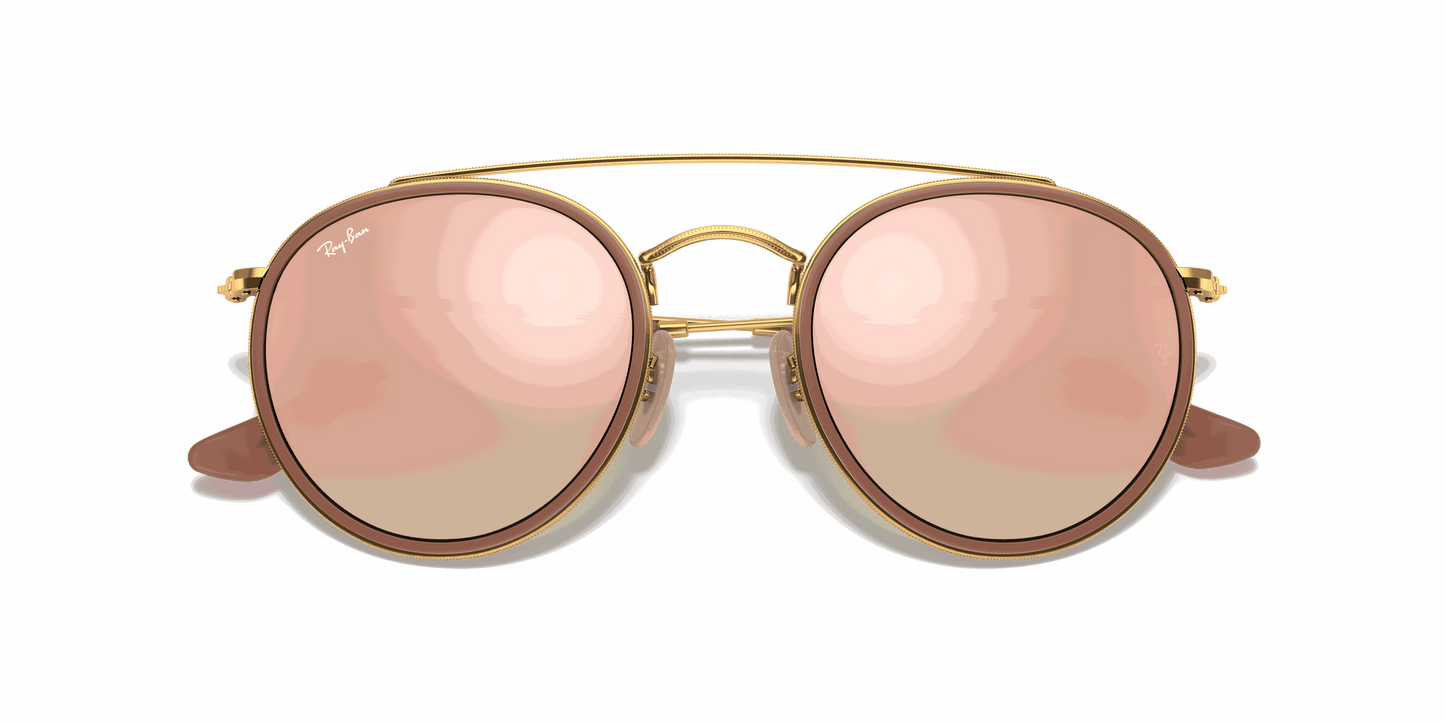 [Brown Lenses, Polished Arista Gold Frame]