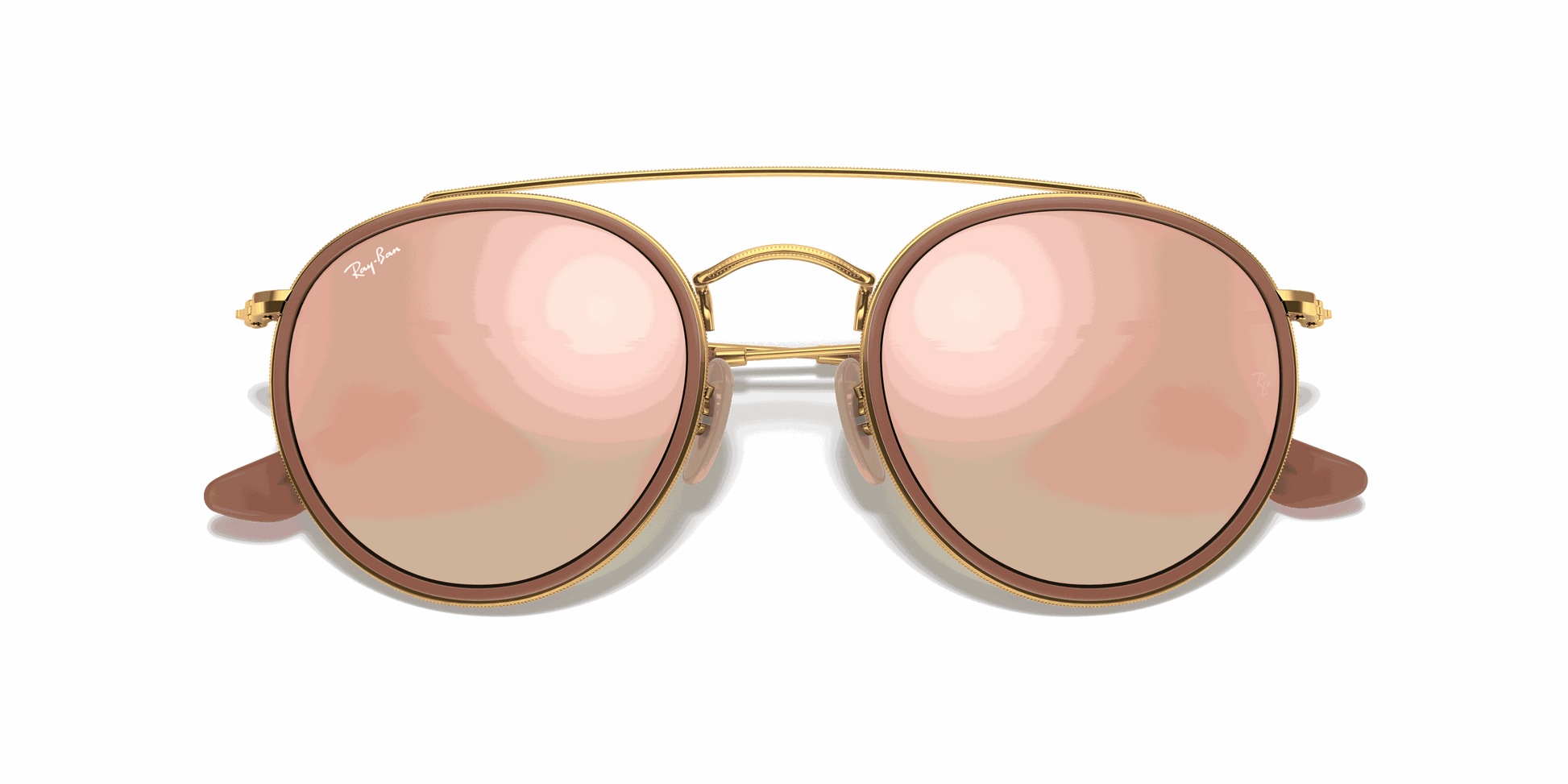 [Brown Lenses, Polished Arista Gold Frame]