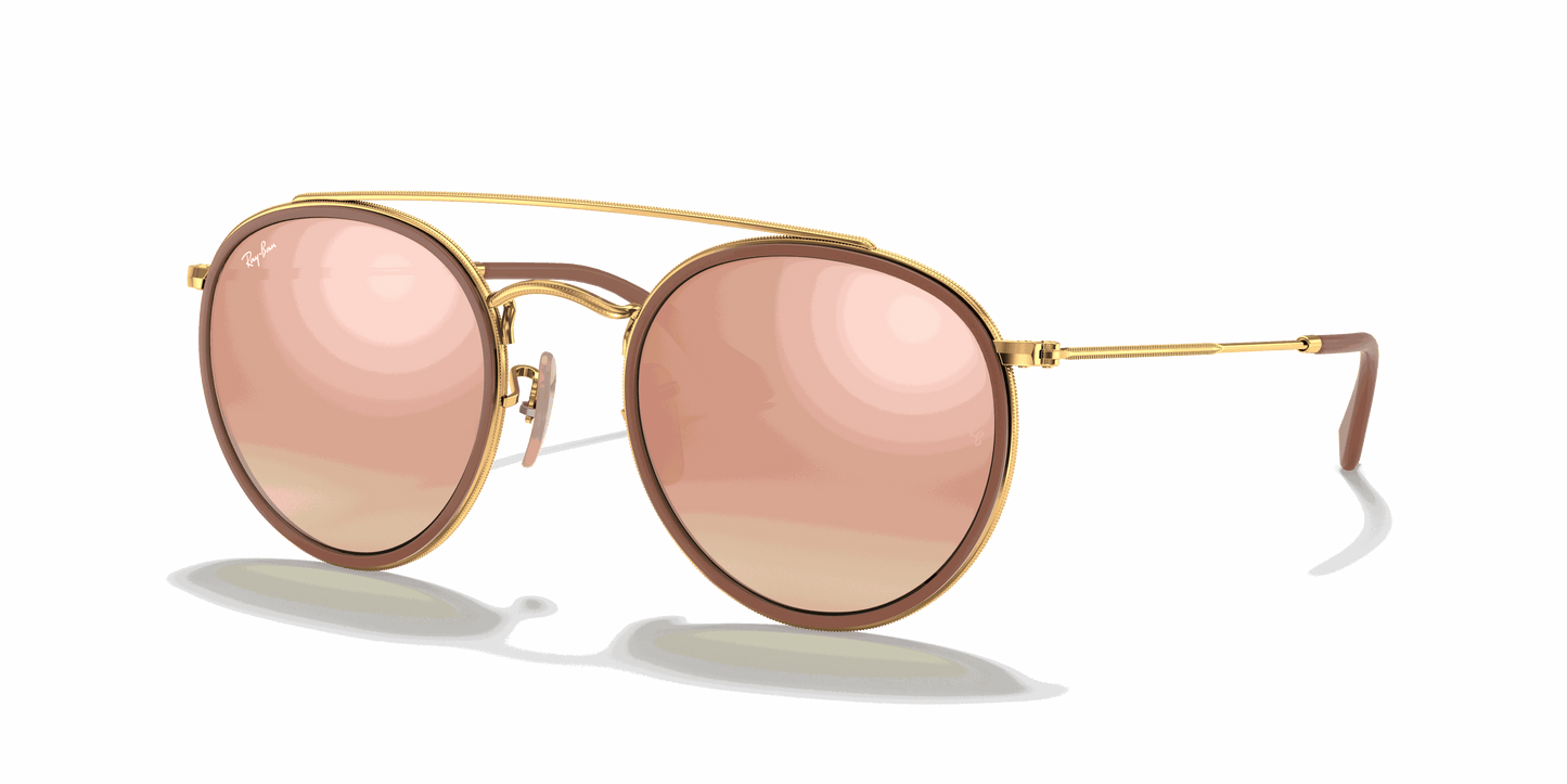 [Brown Lenses, Polished Arista Gold Frame]