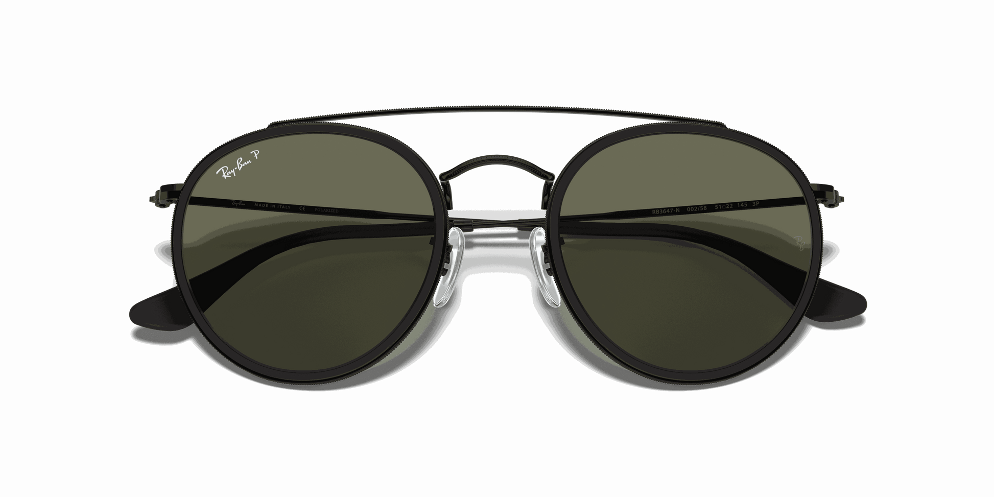 [G-15 Green Lenses, Polished Black Frame]