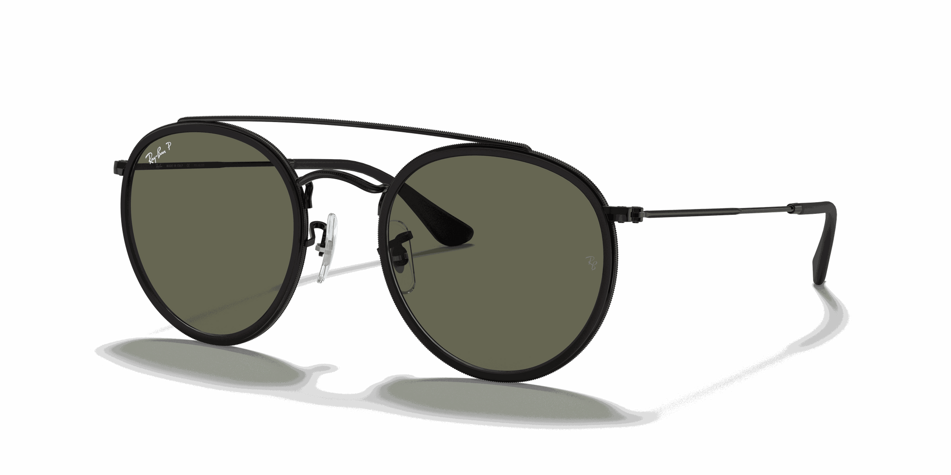 [G-15 Green Lenses, Polished Black Frame]