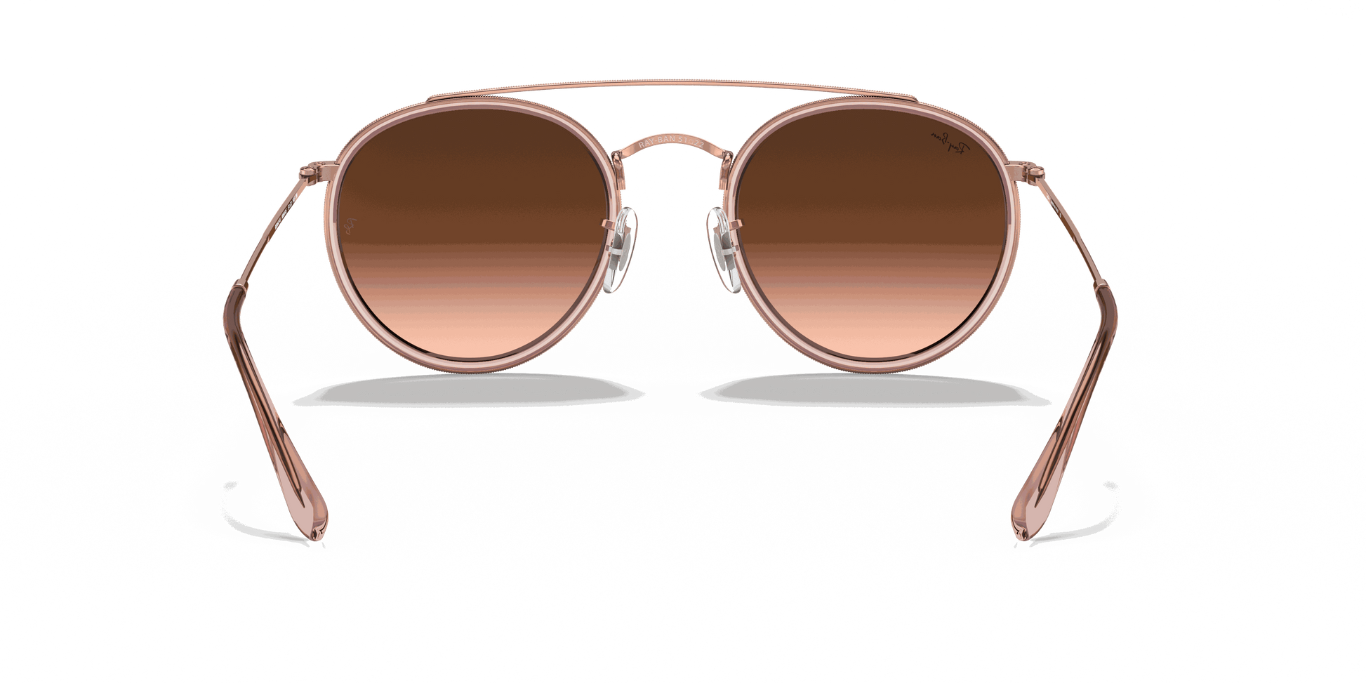 [Brown Gradient Lenses, Polished Copper Frame]
