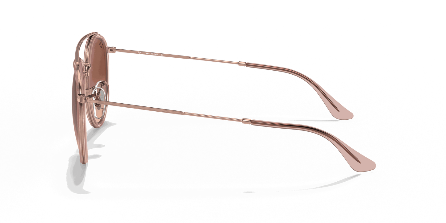 [Brown Gradient Lenses, Polished Copper Frame]
