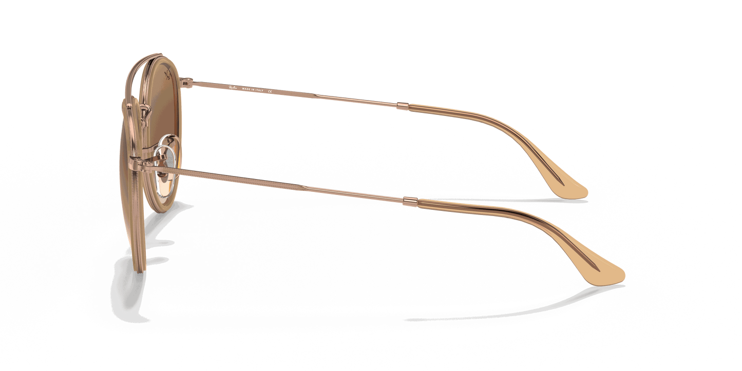 [Light Brown Gradient Lenses, Polished Copper Frame]