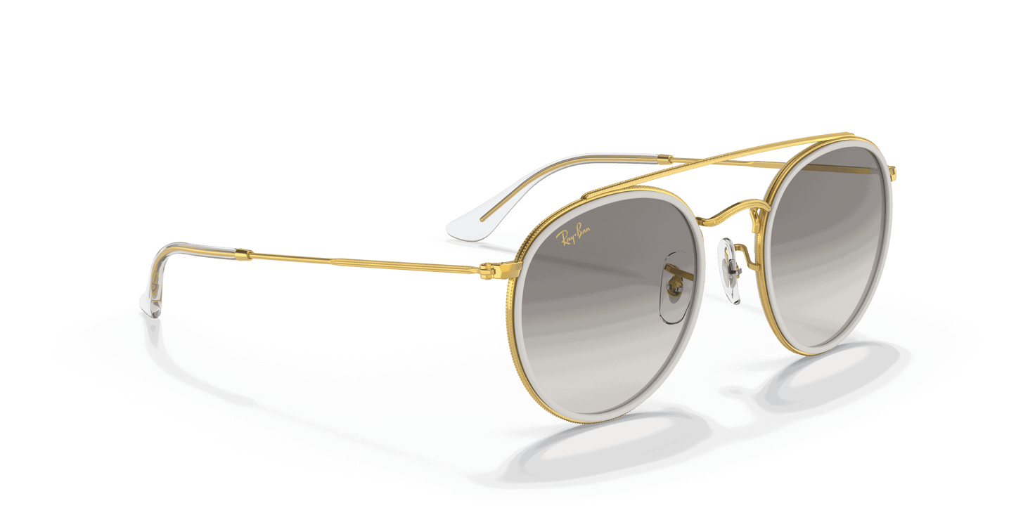 [Clear Grey Lenses, Polished Gold Frame]