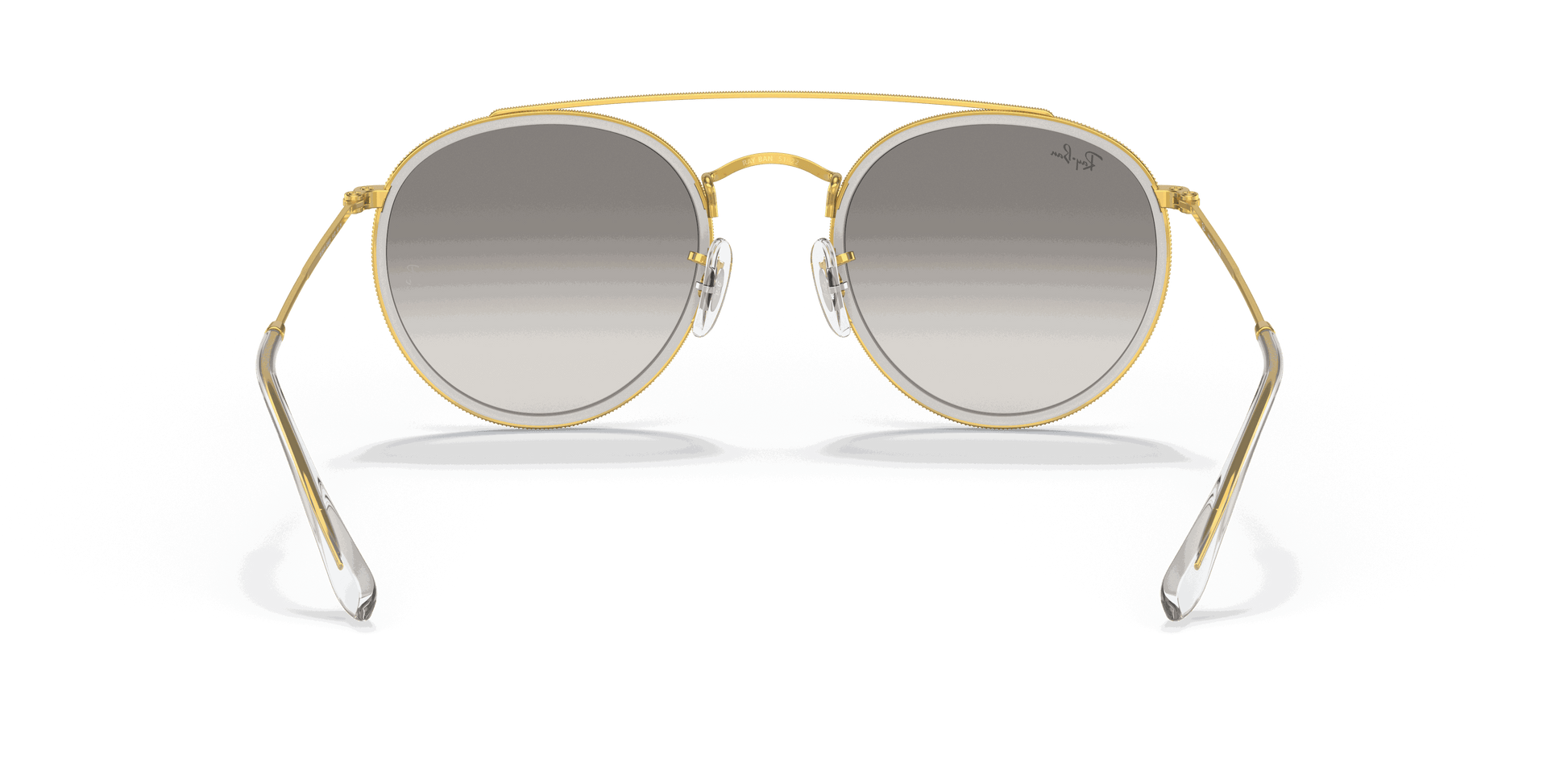 [Clear Grey Lenses, Polished Gold Frame]