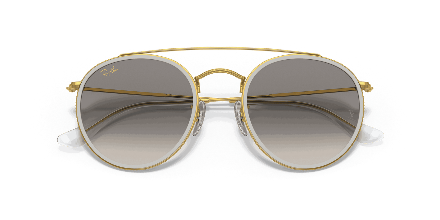[Clear Grey Lenses, Polished Gold Frame]