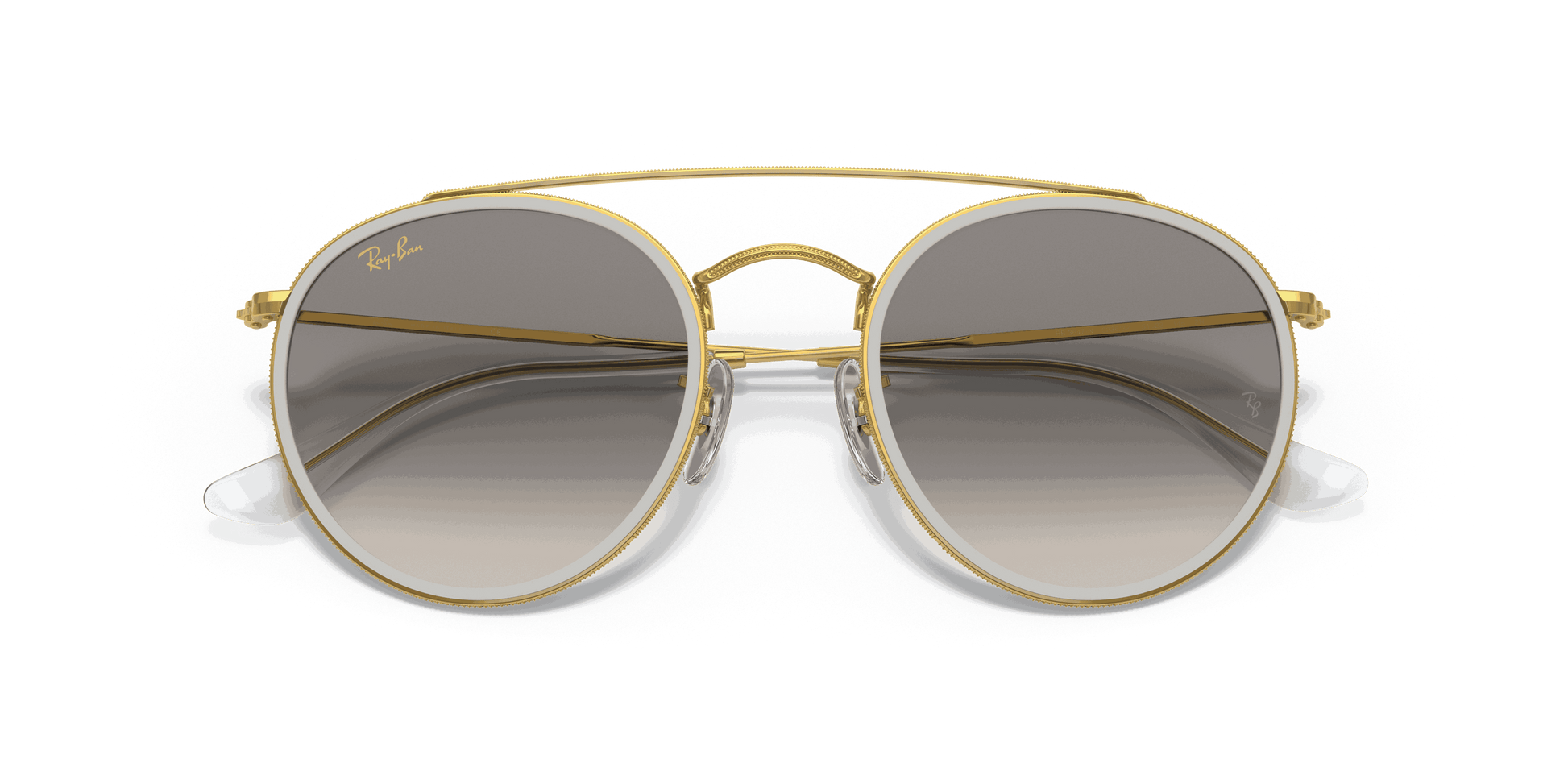 [Clear Grey Lenses, Polished Gold Frame]