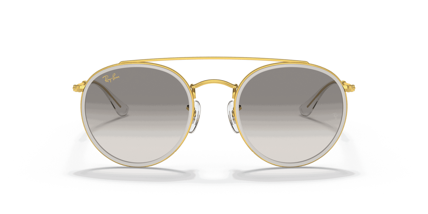 [Clear Grey Lenses, Polished Gold Frame]