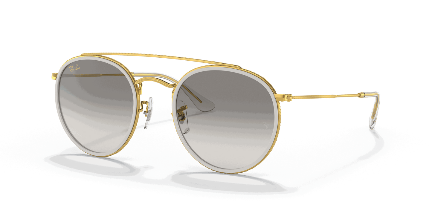 [Clear Grey Lenses, Polished Gold Frame]