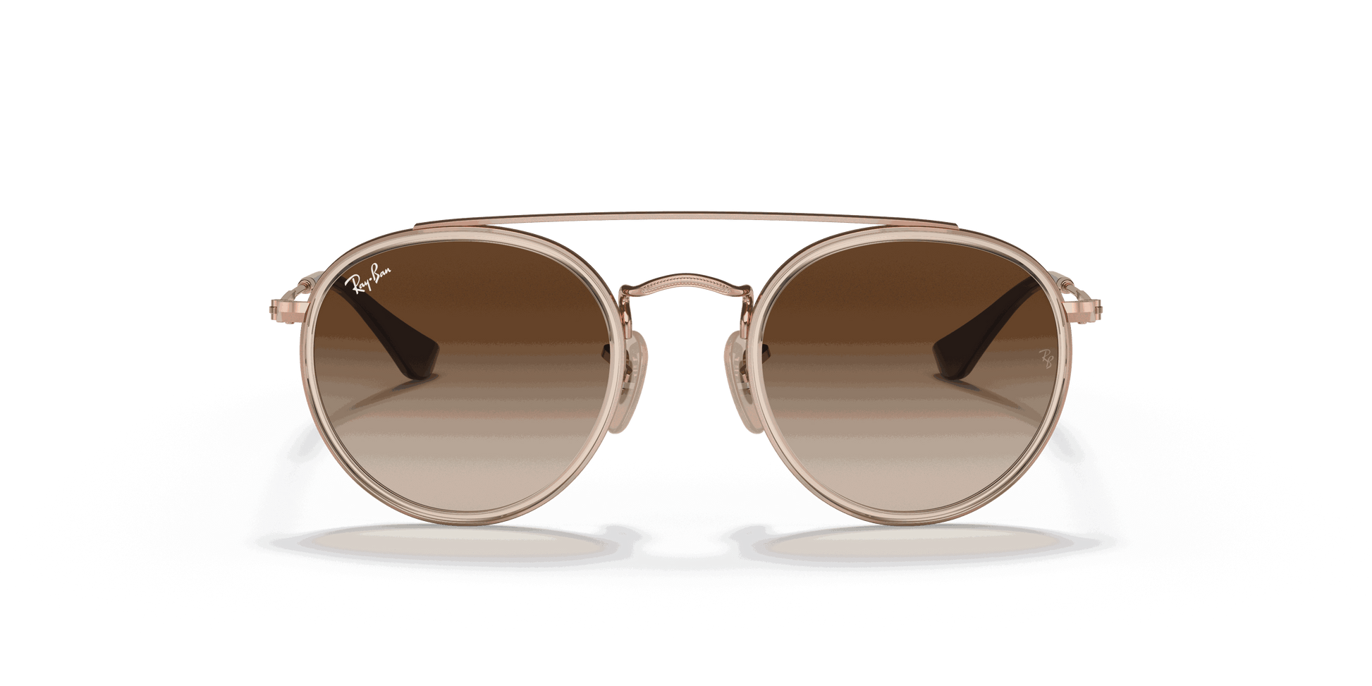 [Gradient Brown Lenses, Polished Light Brown Frame]