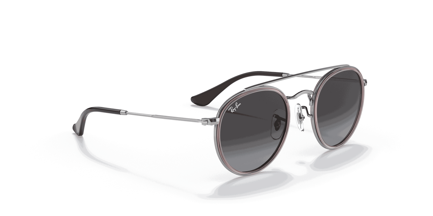 [Grey Gradient Lenses, Polished Transparent Violet Frame]
