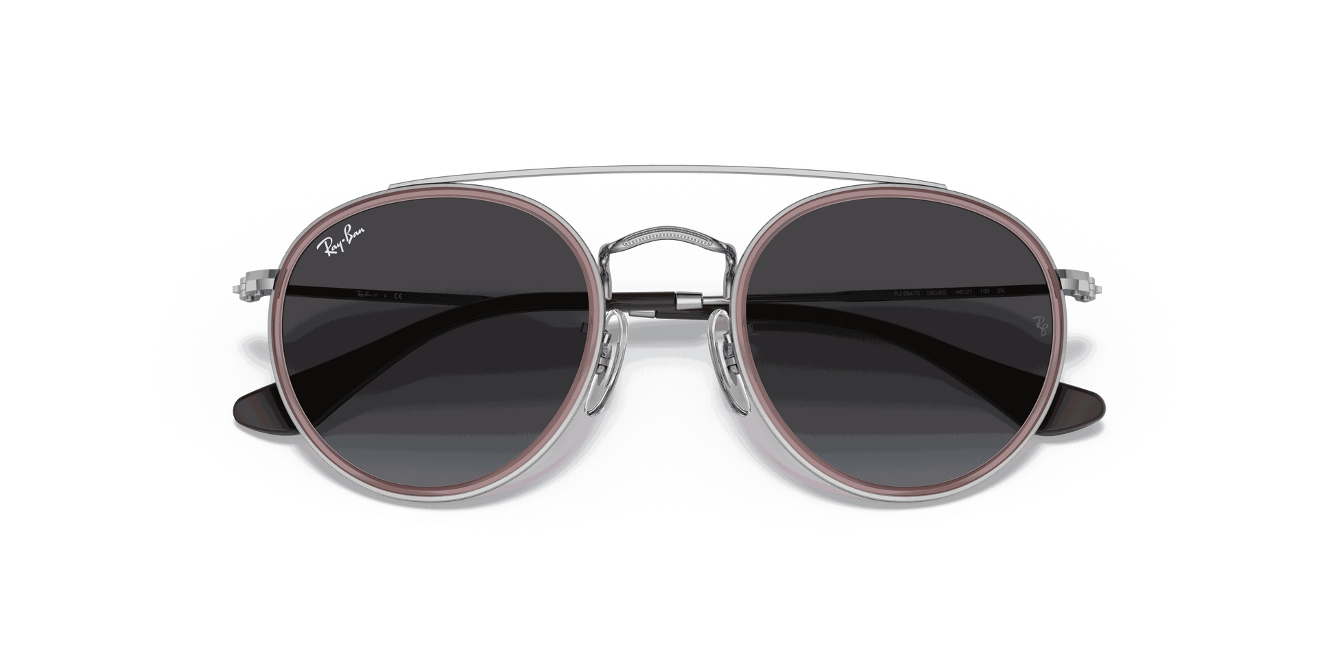 [Grey Gradient Lenses, Polished Transparent Violet Frame]