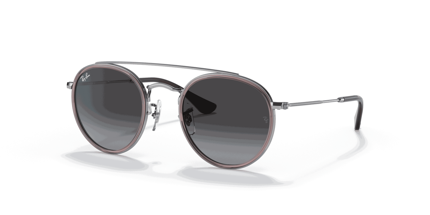 [Grey Gradient Lenses, Polished Transparent Violet Frame]