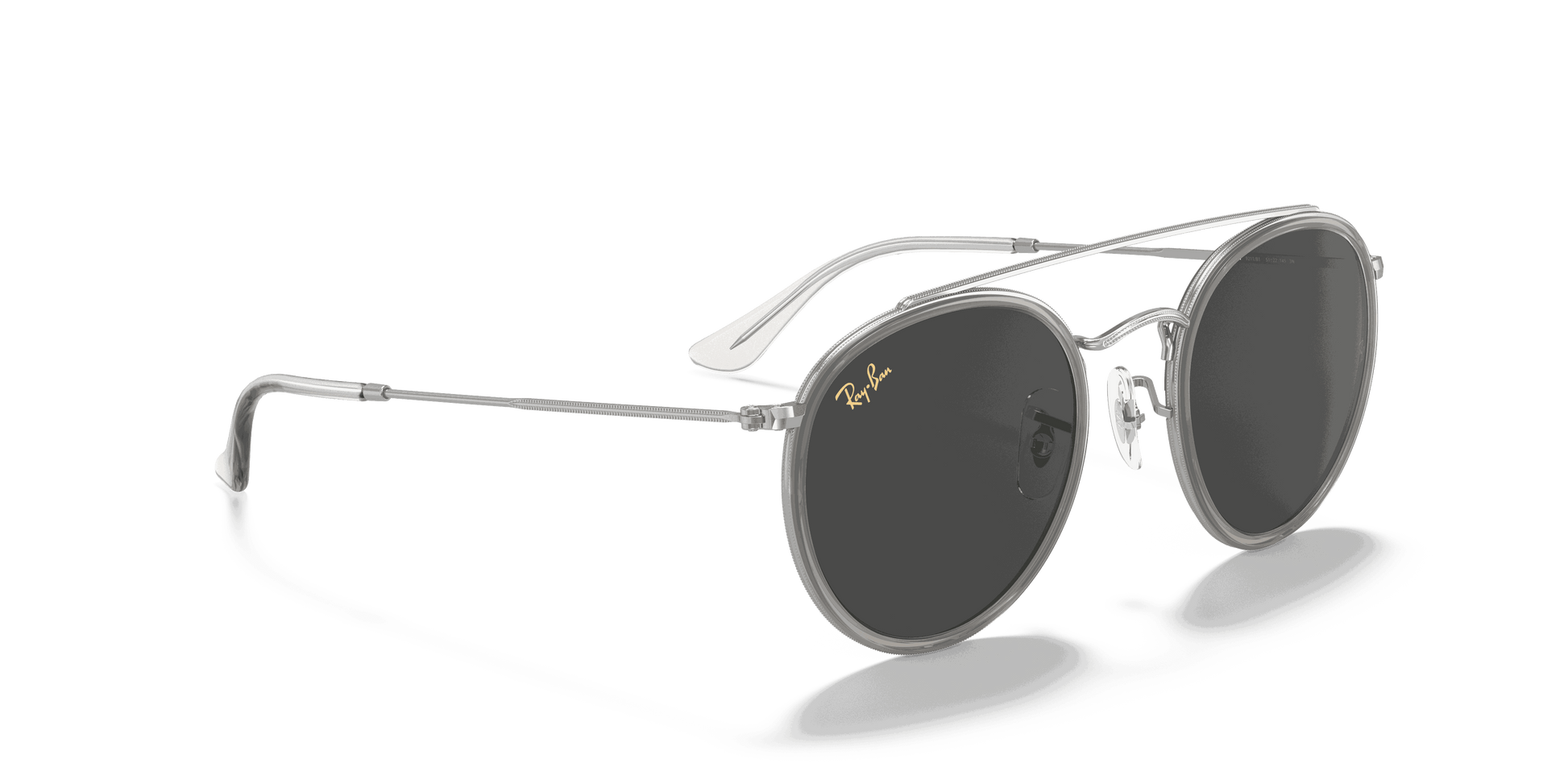 [Dark Grey Lenses, Polished Silver Frame]