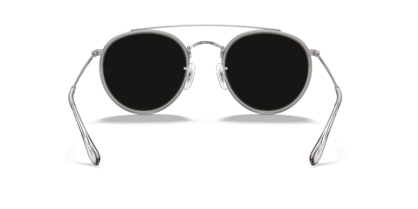 [Dark Grey Lenses, Polished Silver Frame]