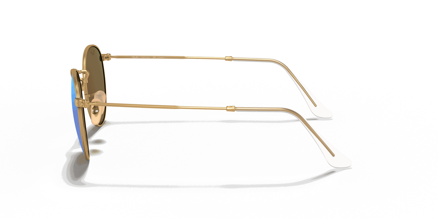 [Blue Lenses, Matte Gold Frame]