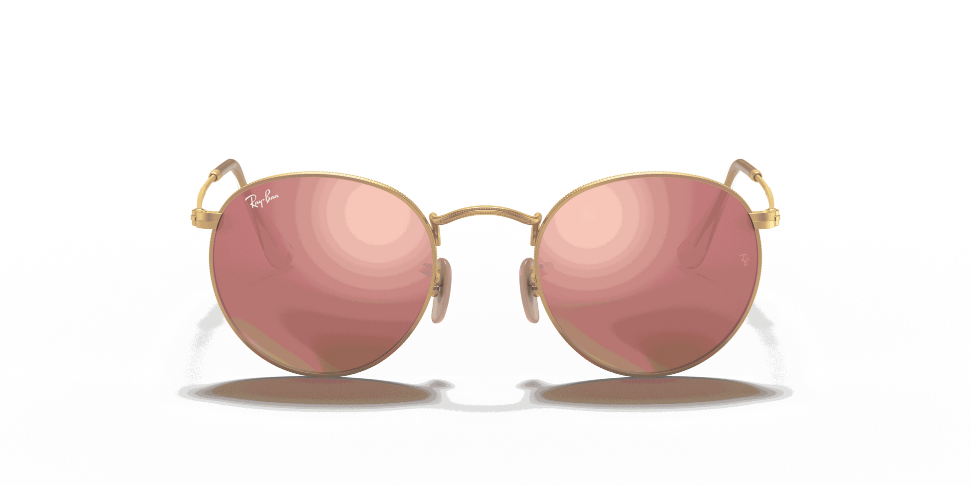 [Brown Lenses, Matte Gold Frame]