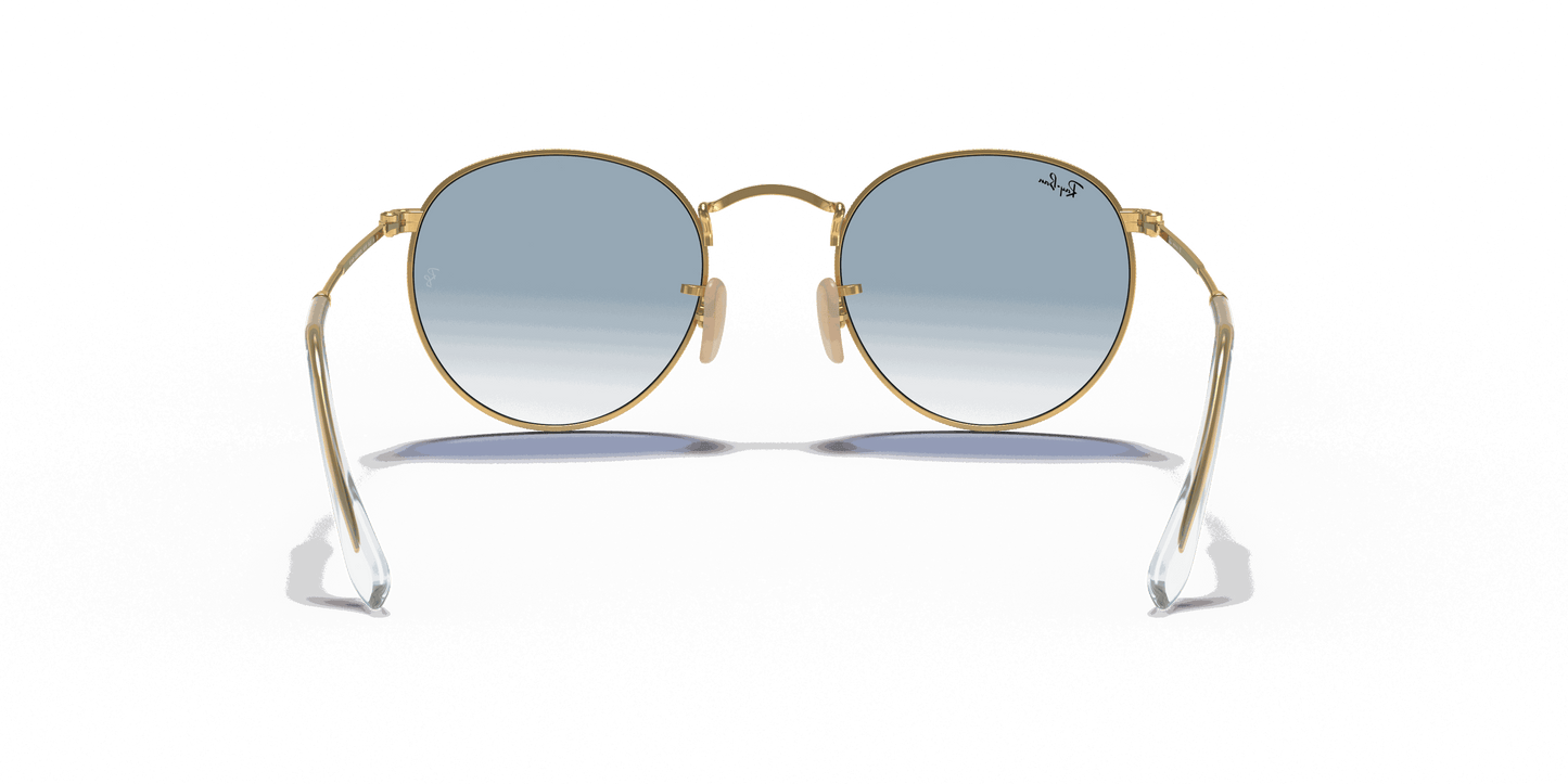 [Light Blue Gradient Lenses, Polished Arista Gold Frame]