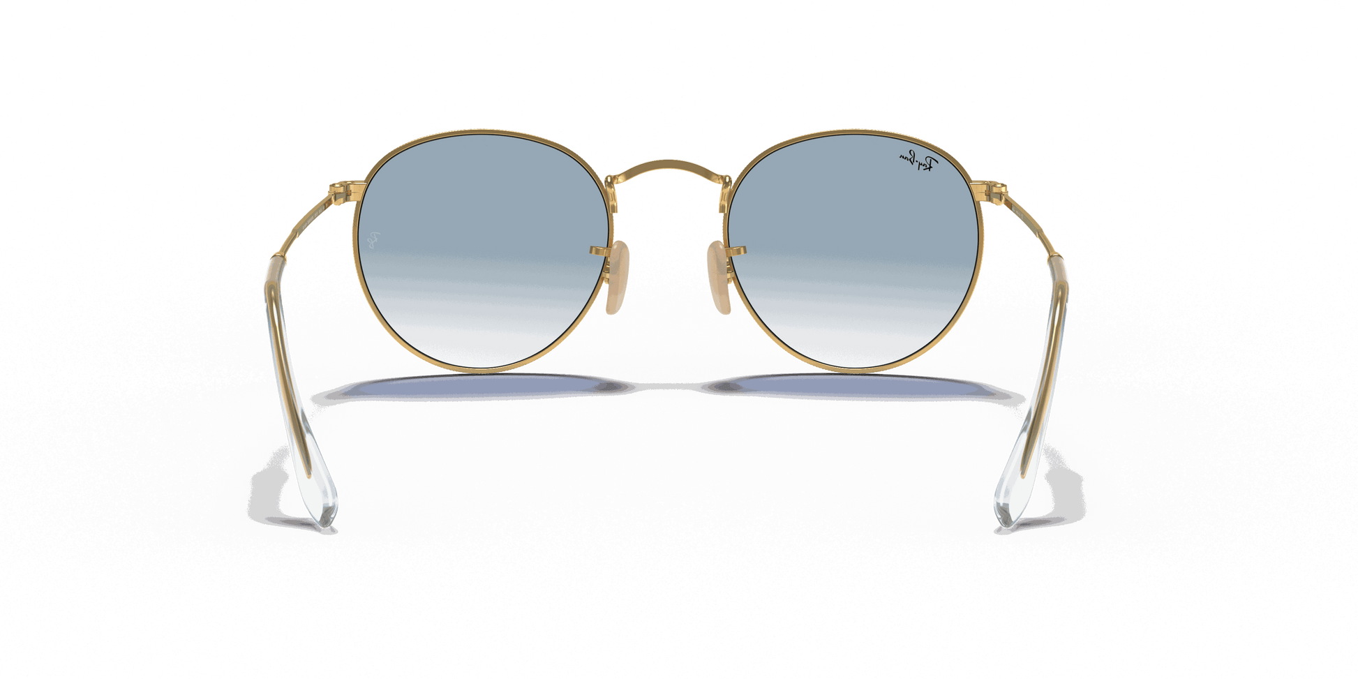 [Light Blue Gradient Lenses, Polished Arista Gold Frame]