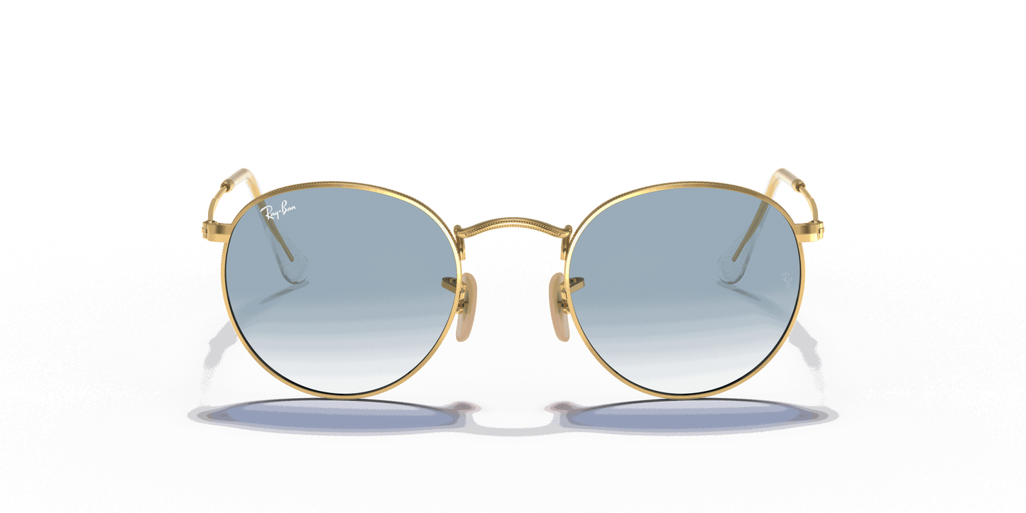 [Light Blue Gradient Lenses, Polished Arista Gold Frame]
