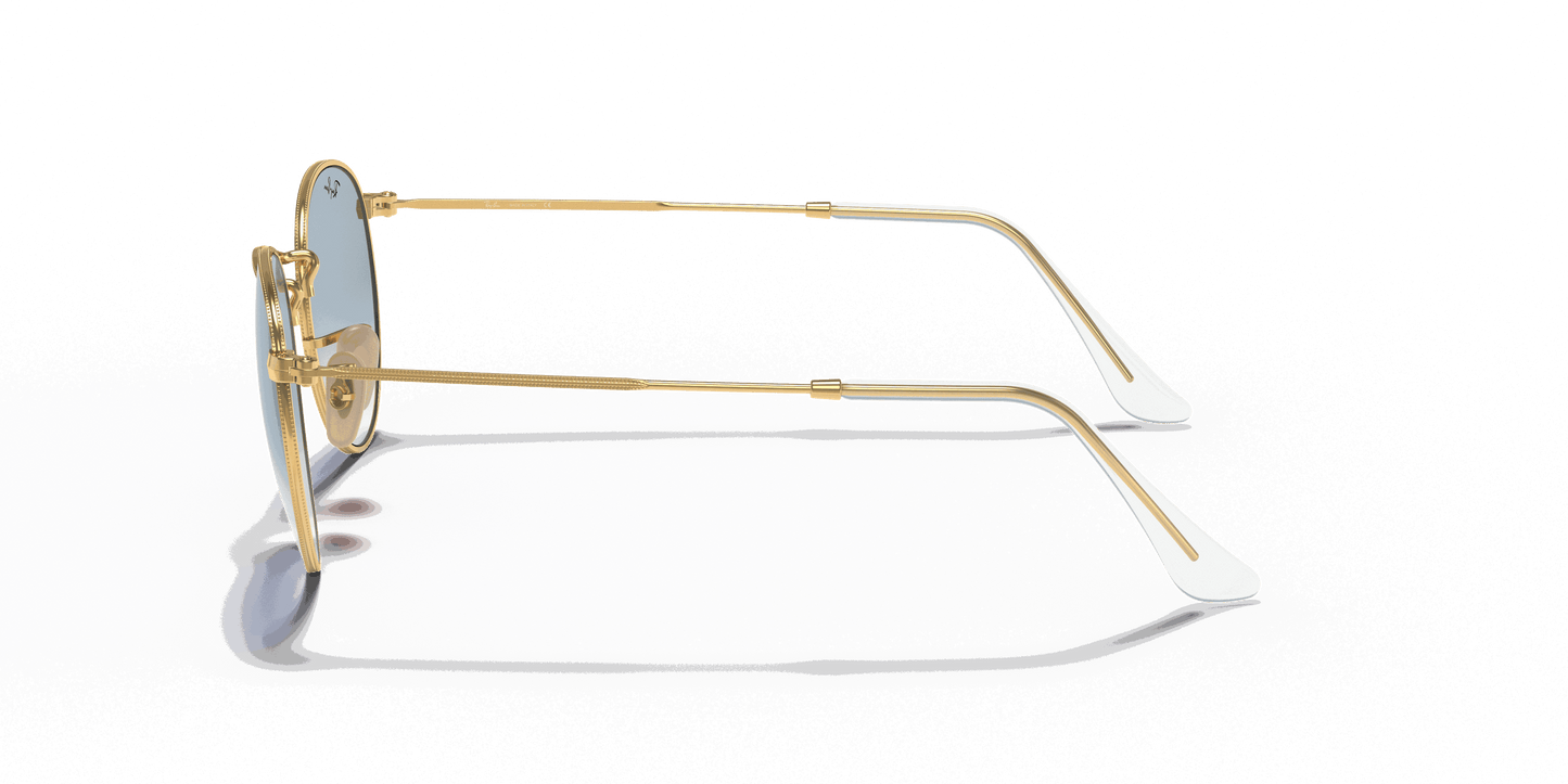 [Light Blue Gradient Lenses, Polished Arista Gold Frame]
