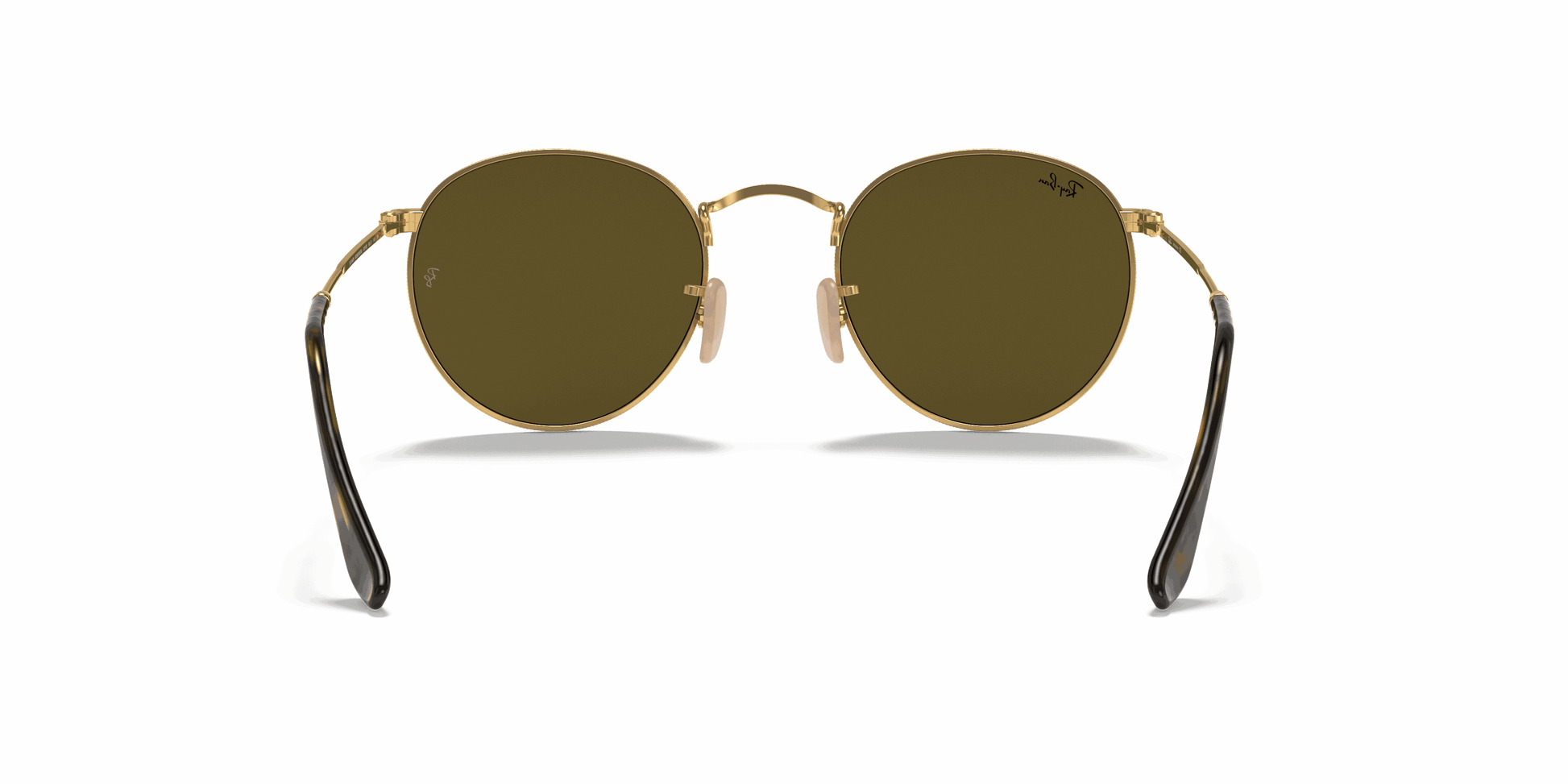 [Blue Gradient Lenses, Polished Arista Gold Frame]