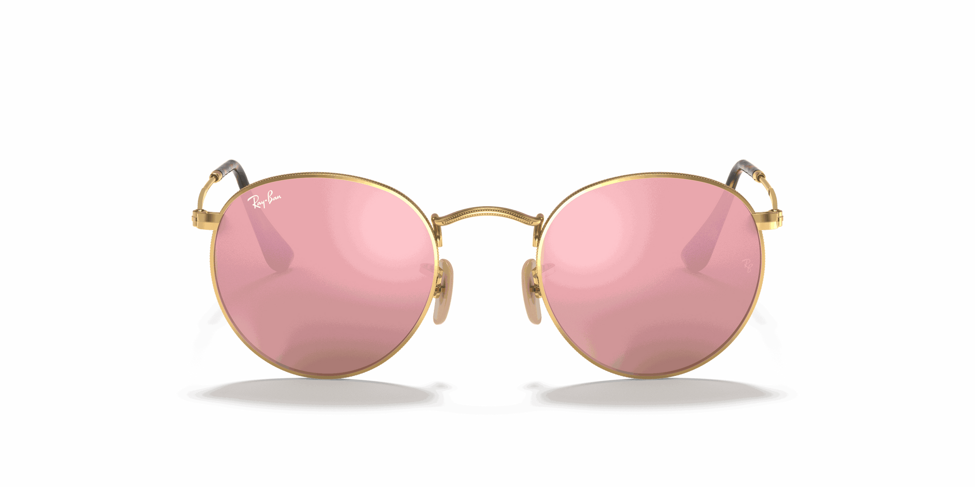 [Brown Lenses, Polished Arista Gold Frame]