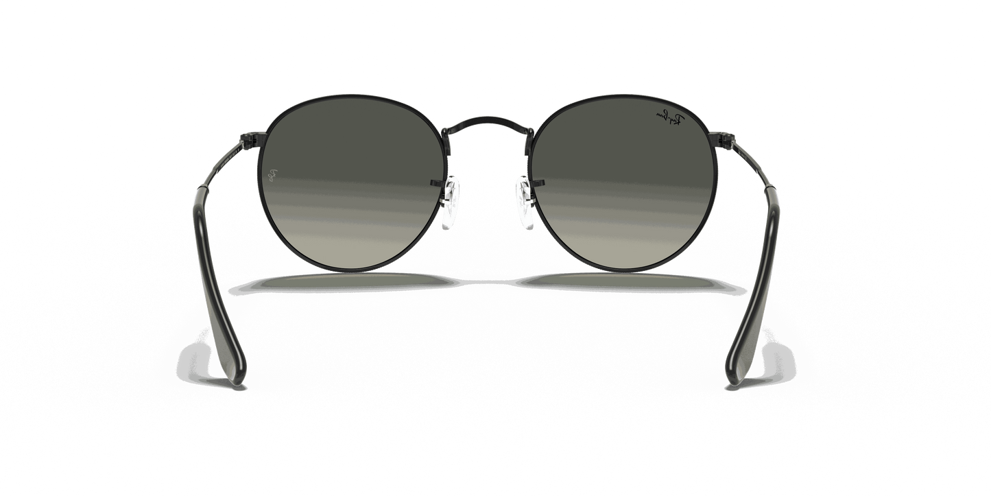 [Grey Gradient Lenses, Polished Black Frame]
