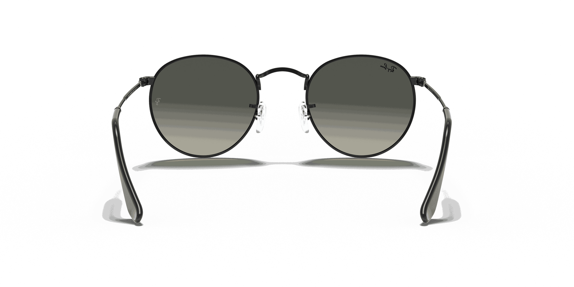 [Grey Gradient Lenses, Polished Black Frame]