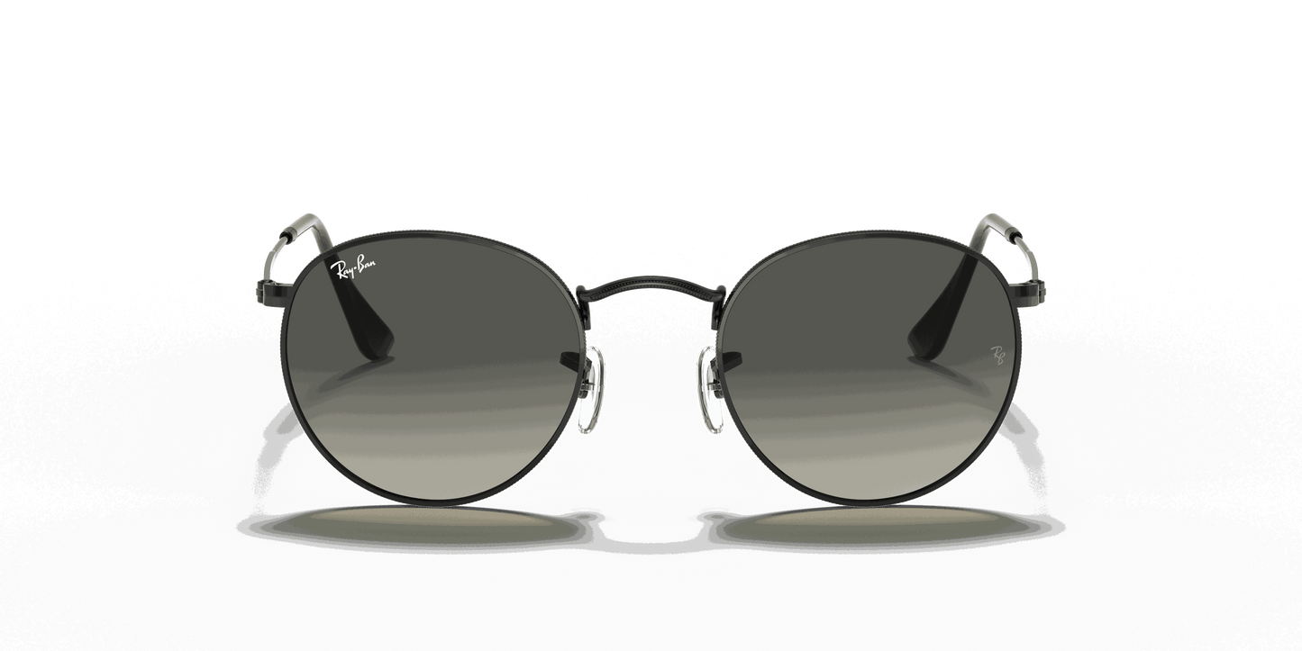 [Grey Gradient Lenses, Polished Black Frame]