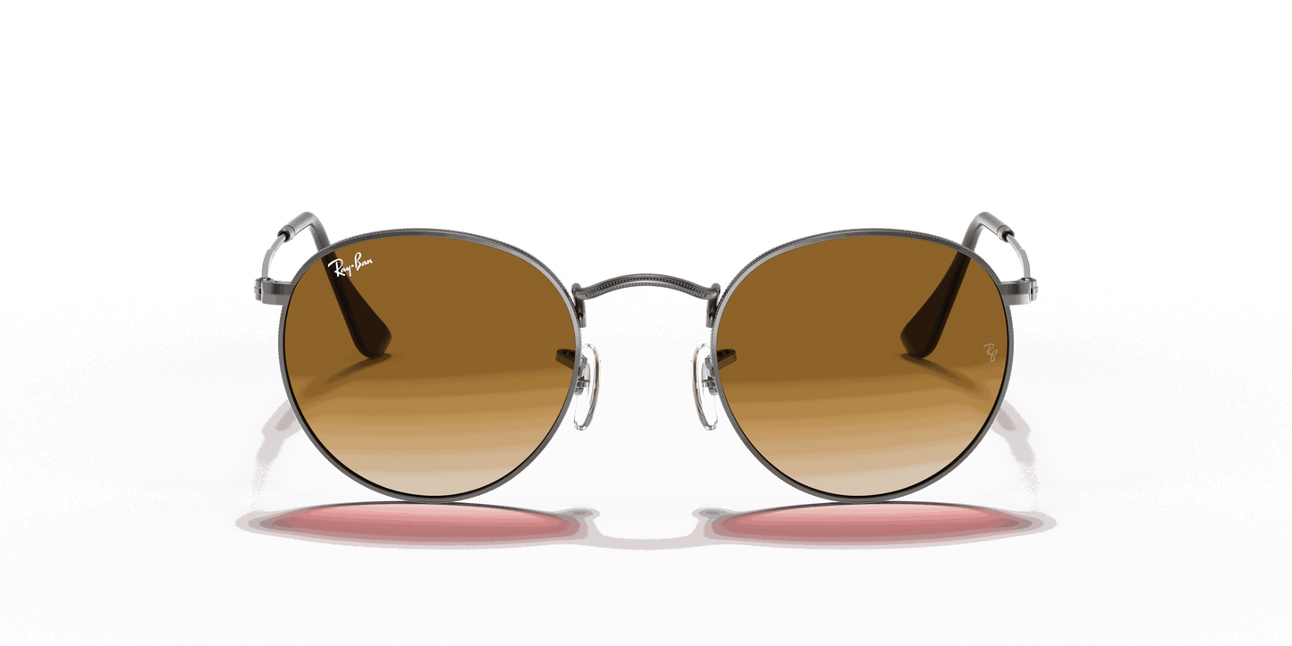 [Light Brown Gradient Lenses, Polished Gunmetal Frame]