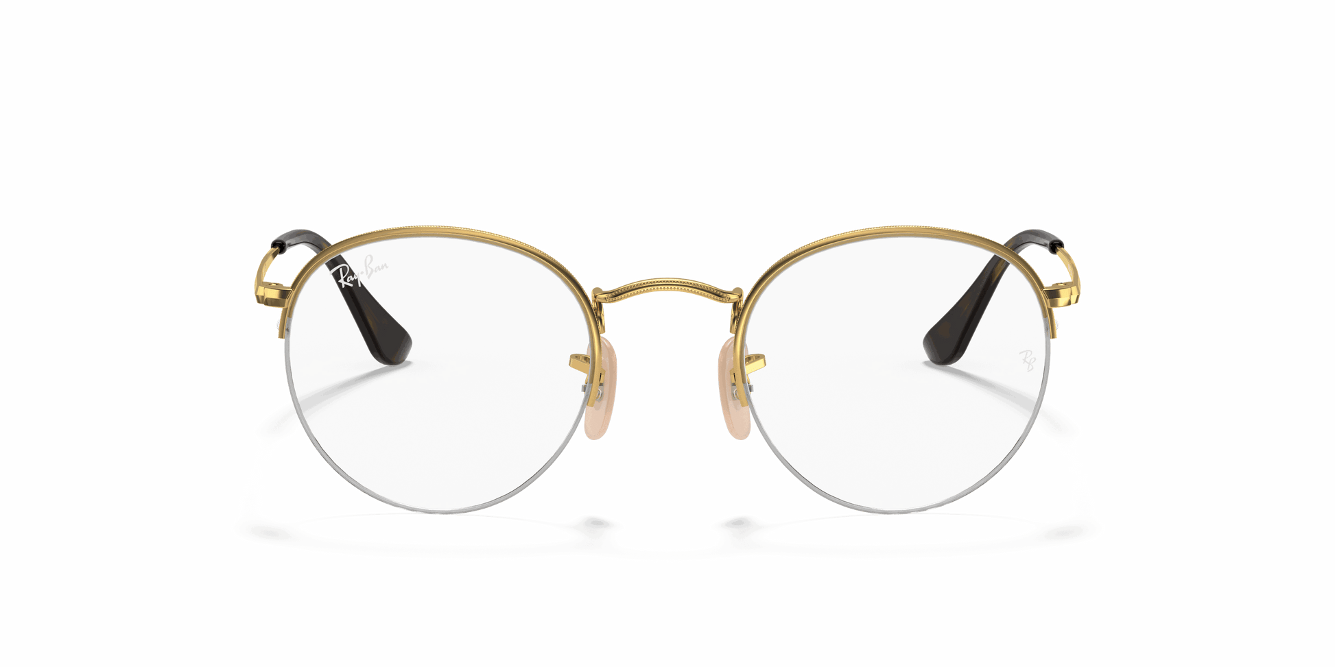 [Clear Lenses, Polished Arista Gold Frame]