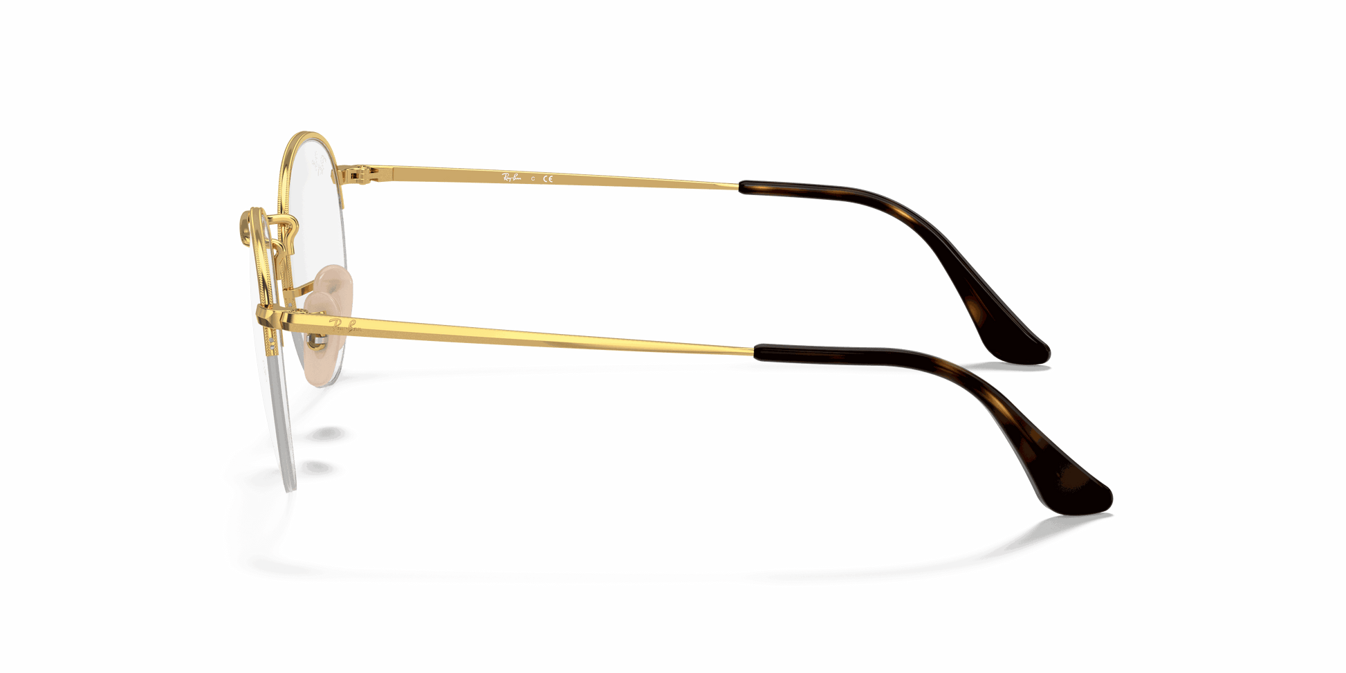 [Clear Lenses, Polished Arista Gold Frame]