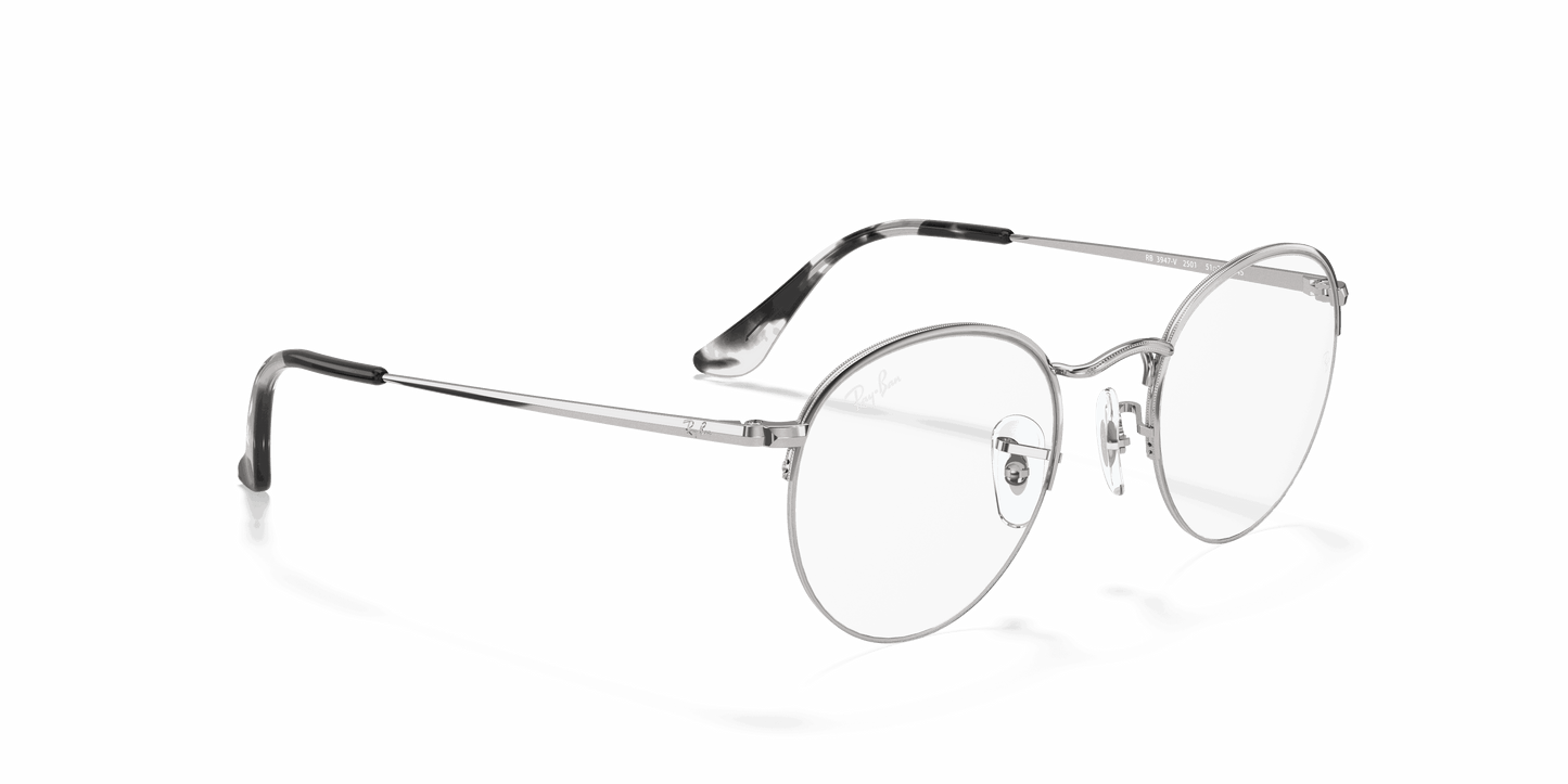 [Clear Lenses, Polished Silver Frame]