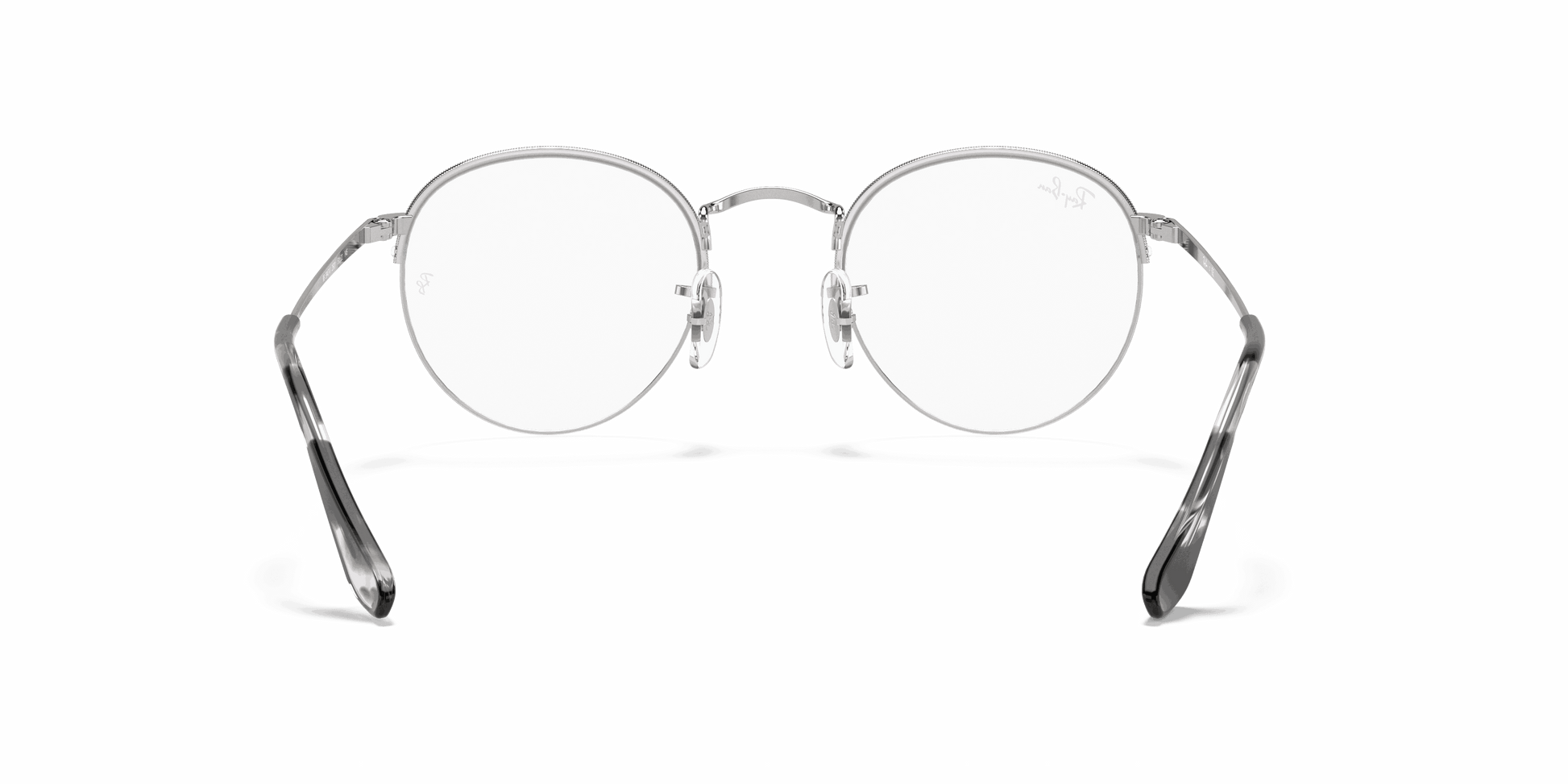 [Clear Lenses, Polished Silver Frame]