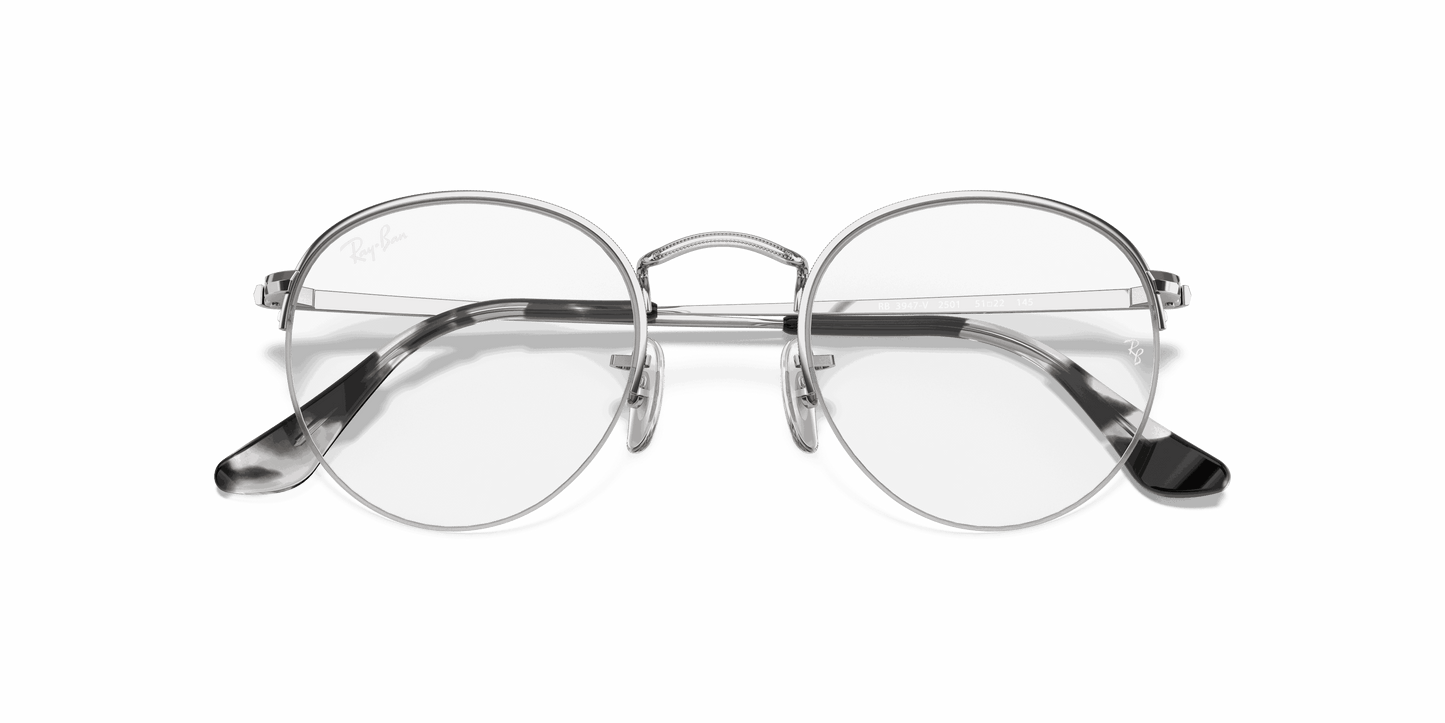 [Clear Lenses, Polished Silver Frame]