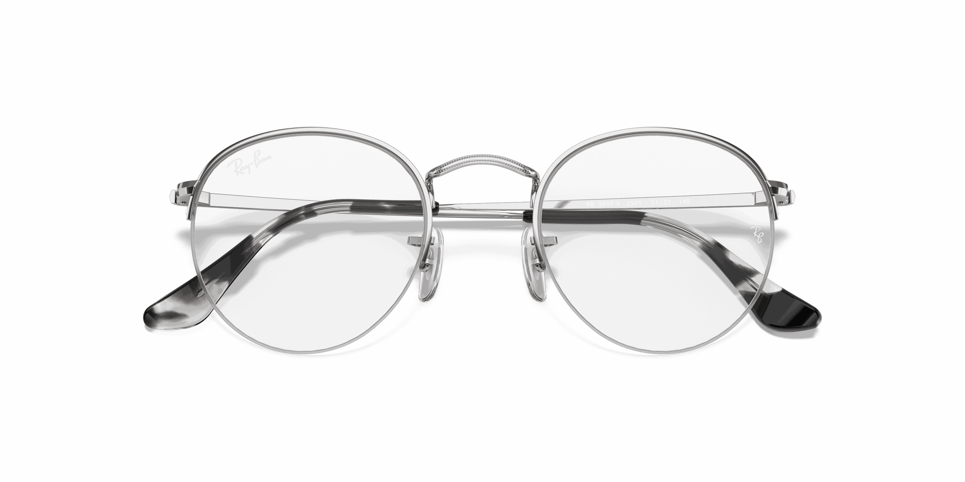 [Clear Lenses, Polished Silver Frame]