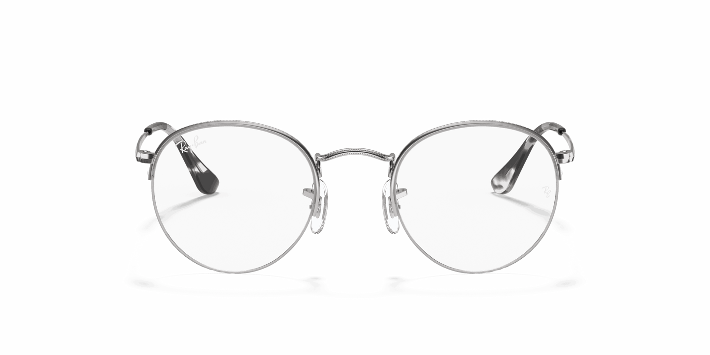 [Clear Lenses, Polished Silver Frame]