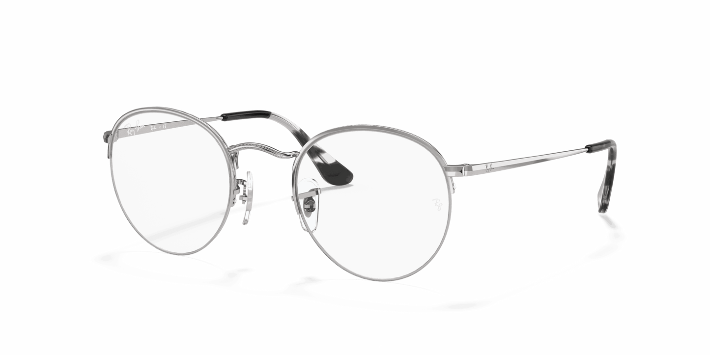 [Clear Lenses, Polished Silver Frame]