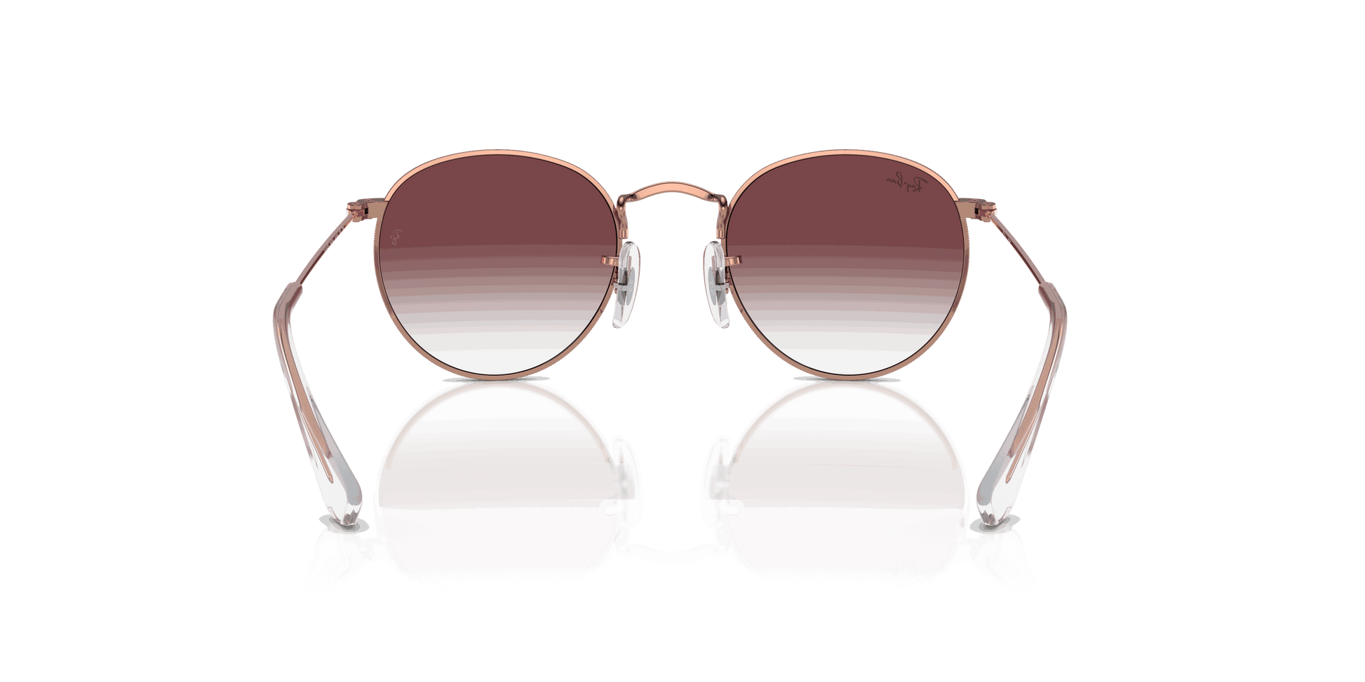[Violet Lenses, Polished Rose Gold Frame]