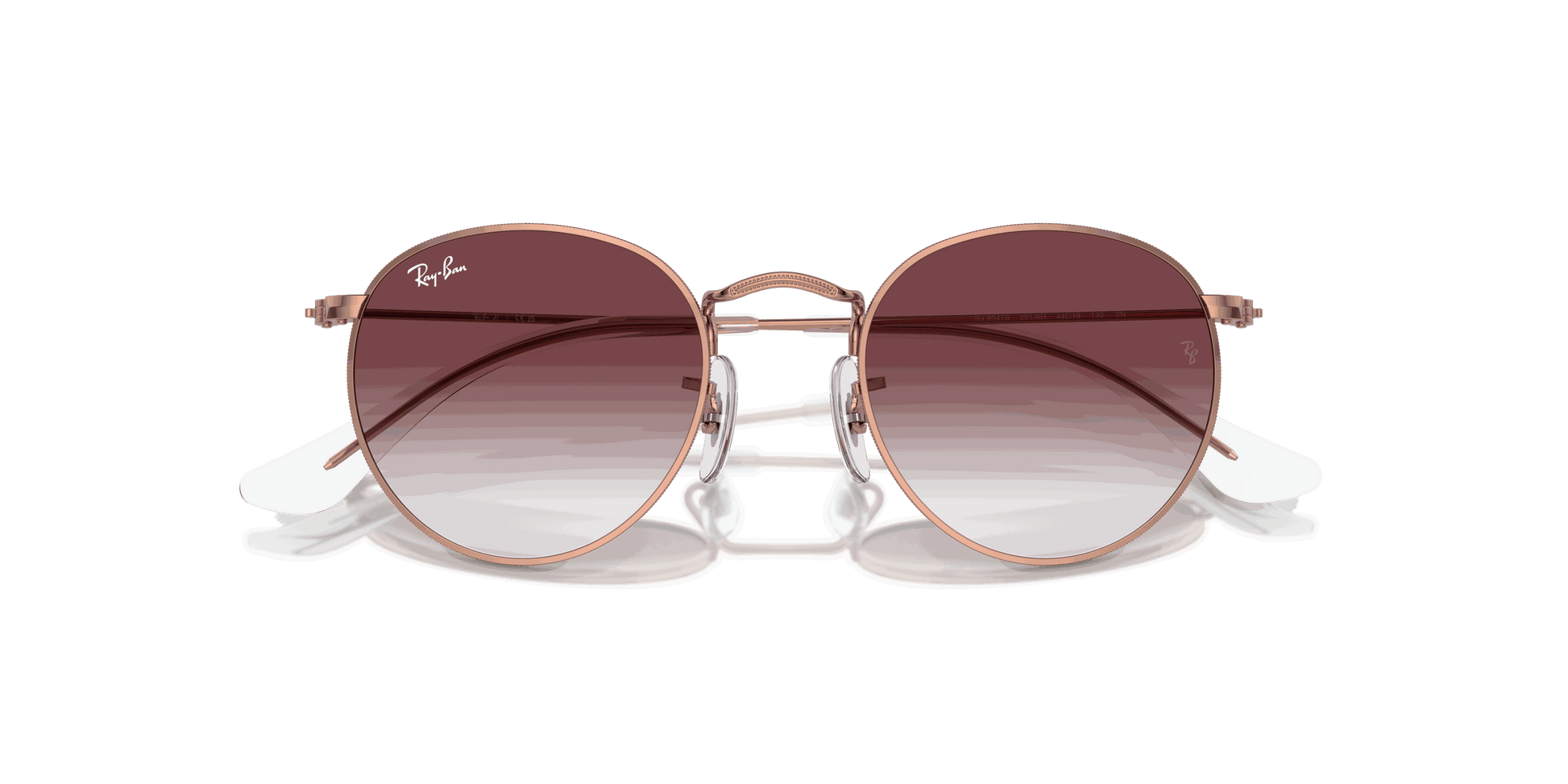 [Violet Lenses, Polished Rose Gold Frame]