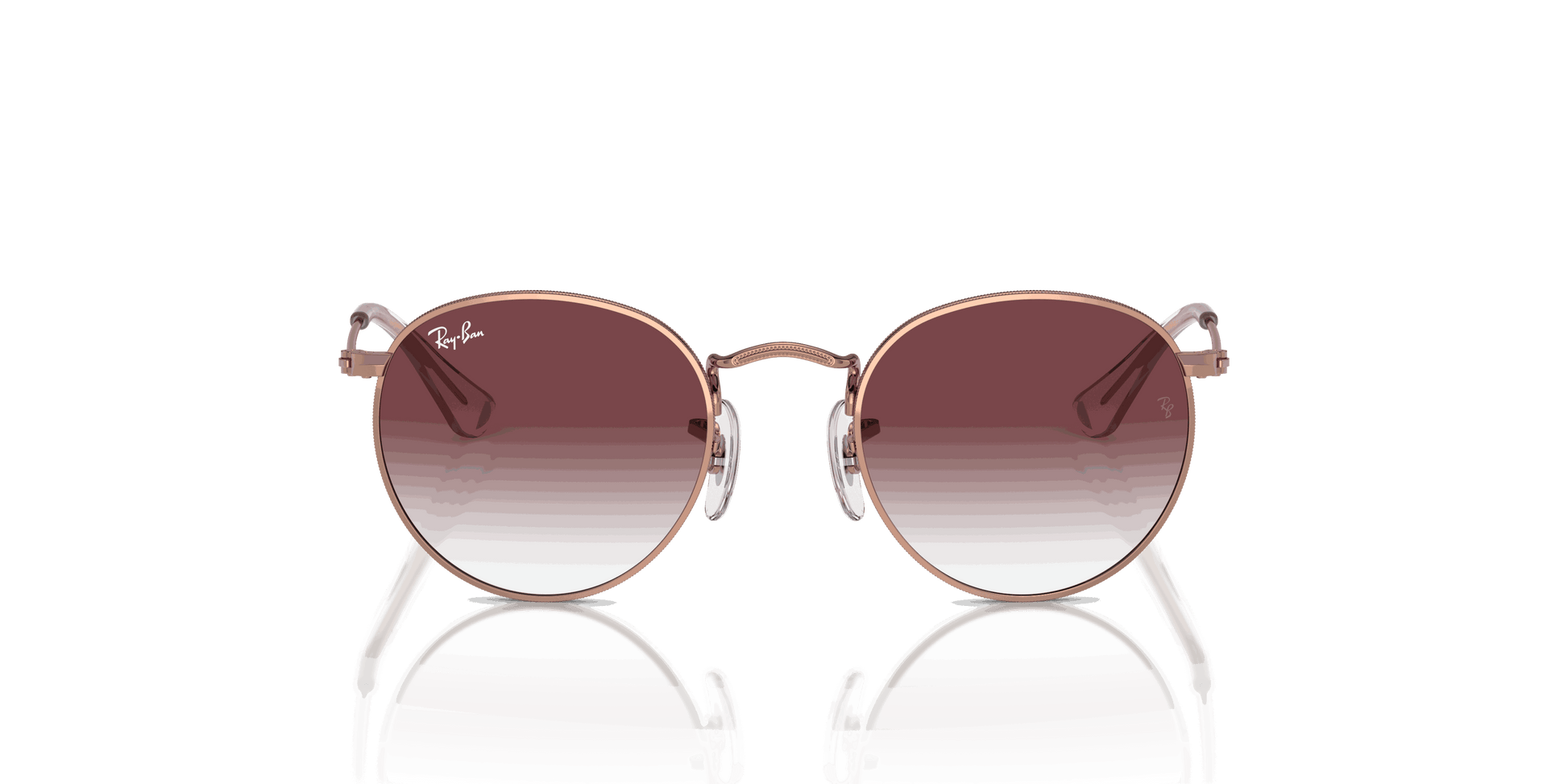 [Violet Lenses, Polished Rose Gold Frame]