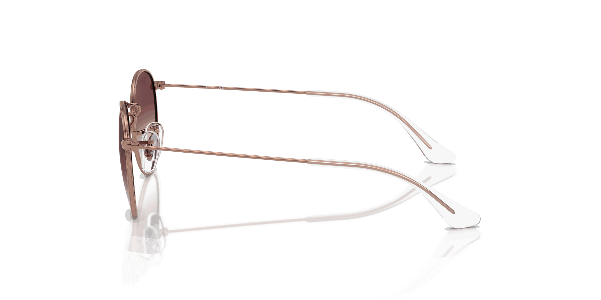 [Violet Lenses, Polished Rose Gold Frame]