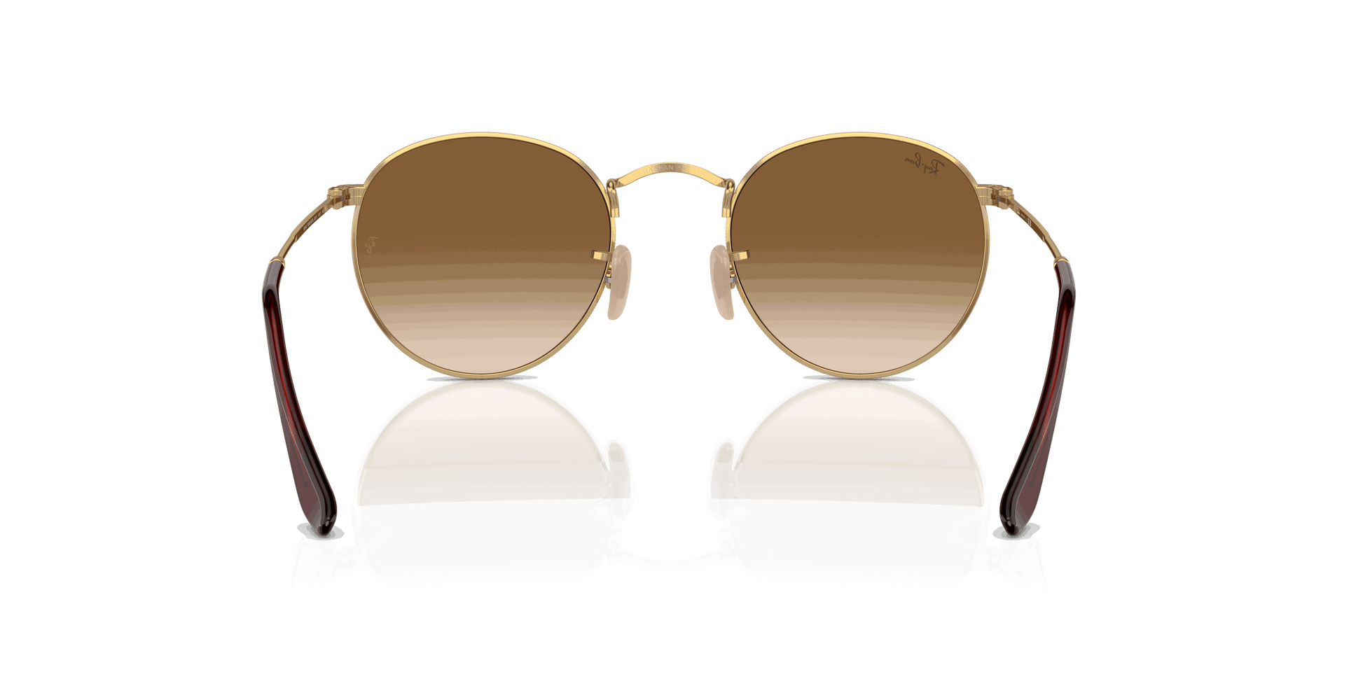 [Brown Lenses, Polished Gold Frame]