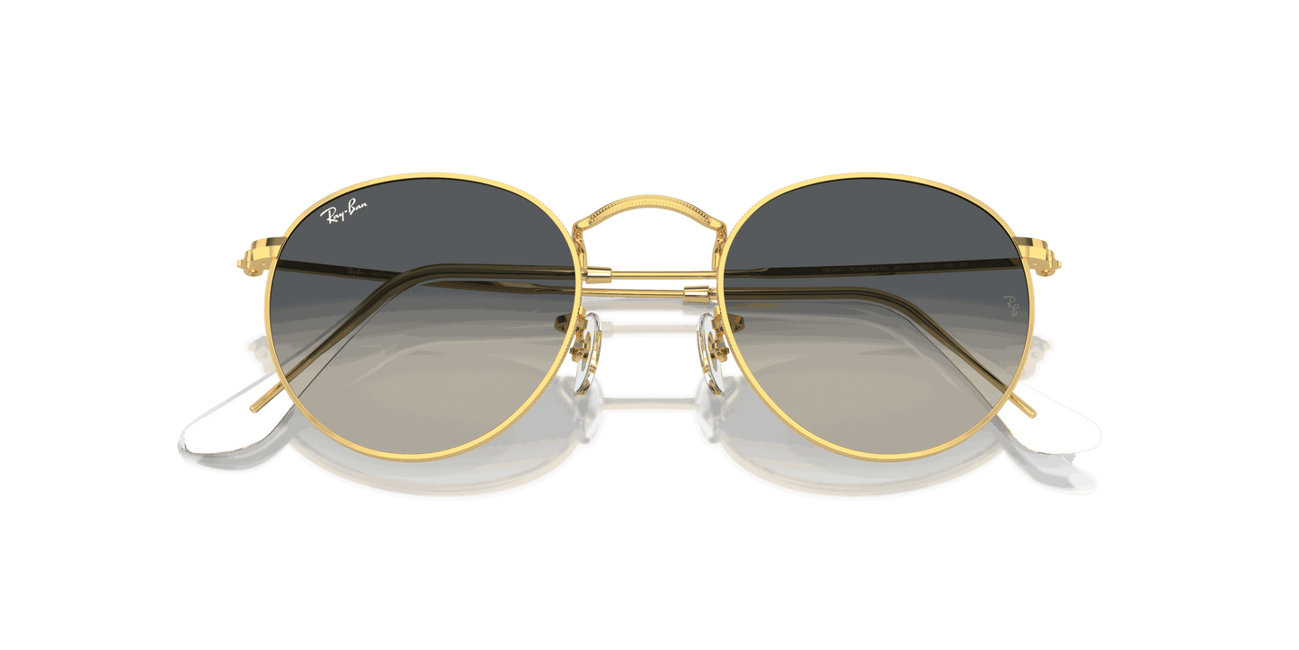 [Grey Lenses, Polished Gold Frame]